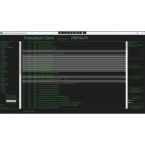 Лицензия Probyte Edit Iveco Diesel: решение для Bosch EDC7UC31 SCR с отключением DTC