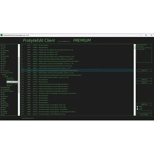Лицензия Probyte Edit Kamaz для дизельных двигателей Bosch EDC17CV44 с EGR и DPF