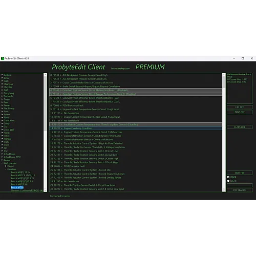 Лицензия Probyte Edit для Kia и Hyundai: работа с бензиновыми двигателями и системами Delphi MT38