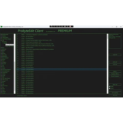 Лицензия Probyte Edit для Mahindra Diesel Bosch EDC17C53: решение проблем EGR, DPF и DTC OFF