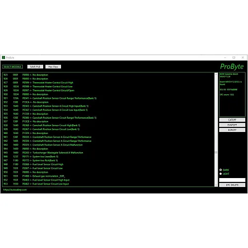 Лицензия Probyte Edit Module FULL для BMW: полная поддержка бензиновых двигателей Bosch MEVD17.2.9 с функциями CAT, EVAP, EGR, DTC off