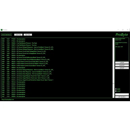 Лицензия Probyte Edit Module FULL для BMW: MEVD17.2.G, бензин, Bosch, CAT, EVAP, EGR, DTC off