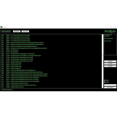 Лицензия Probyte Edit Module FULL для Fuso Diesel: полное управление EDC17CP52, EGR, DPF, SCR, отключение DTC