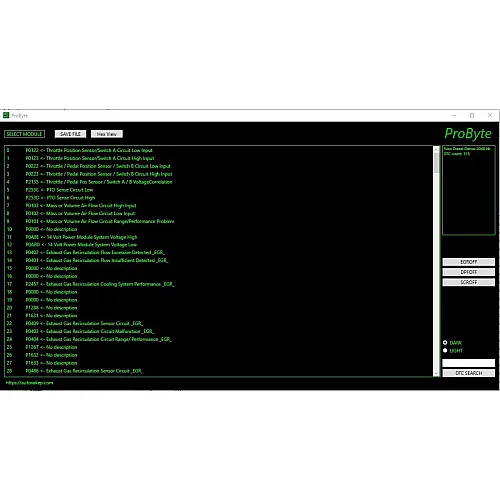 Лицензия Probyte Edit Module FULL для Fuso Diesel: Denso 2048 kb, EGR, DPF, SCR, DTC off