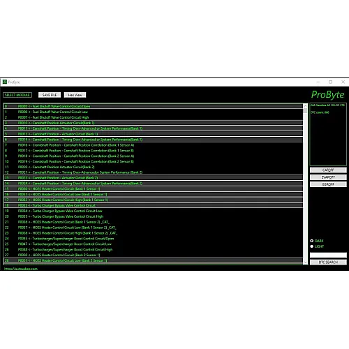 Лицензия на Probyte Edit Module Full: всё для настройки GM, Gasoline, AC DELCO, E78, CAT, EVAP, EGR, DTC off