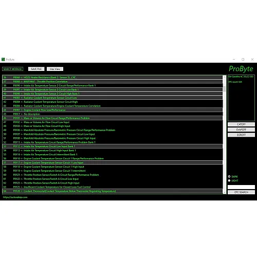 Лицензия на программное обеспечение AC DELCO для работы с системами автомобиля: EVAP, EGR, DTC и другими