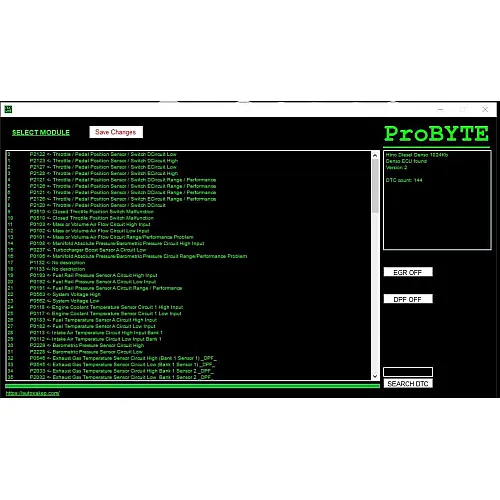 Лицензия Probyte Edit Module FULL Hino Diesel Denso 1024Kb EGR DPF DTC off