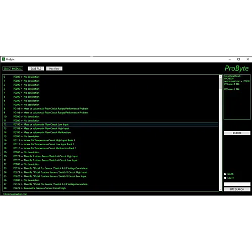 Лицензия Probyte Edit Module FULL для Iveco Diesel с Bosch EDC16C39: отключение EGR и DTC