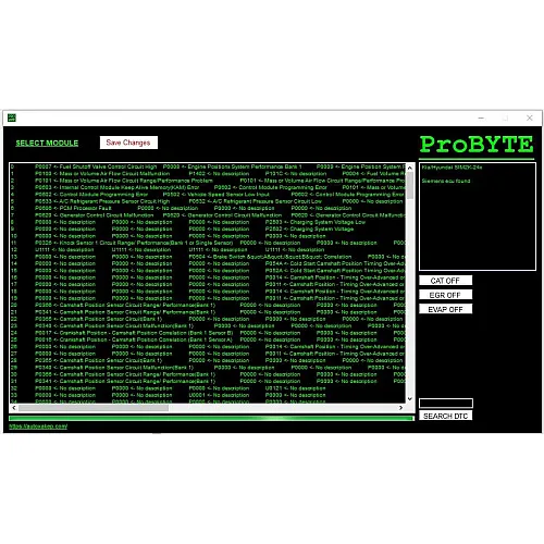 Лицензия Probyte Edit Module FULL для Kia и Hyundai: решение для SIM2K-24x, CAT, EVAP, EGR, DTC off