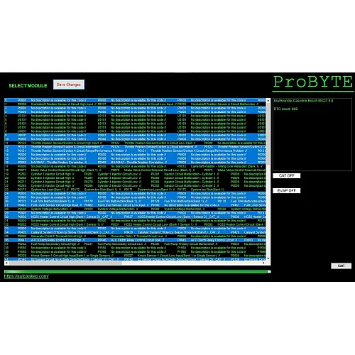 Лицензия Probyte Edit Module FULL для Kia и Hyundai: M(G)7.9.8, CAT, EVAP, DTC off