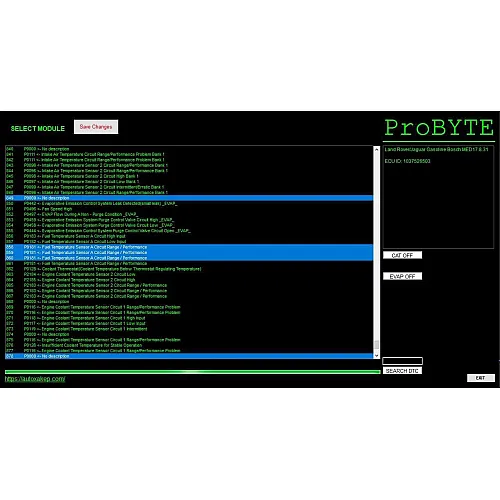 Лицензия Probyte Edit Module FULL для Land Rover и Jaguar: полный контроль над MED17.8.31 Bosch