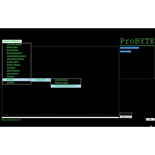 Лицензия Probyte Edit Module FULL для Mazda SkyActive-G: отключение CAT, EVAP, EGR