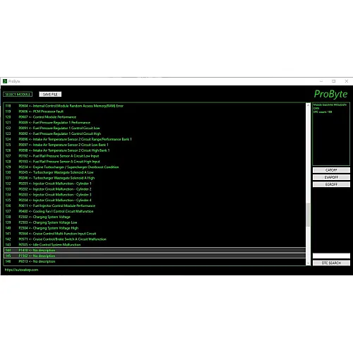 Лицензия Probyte Edit Module FULL для Mazda, Mitsubishi: работа с CAN, CAT, EVAP, EGR, отключение DTC