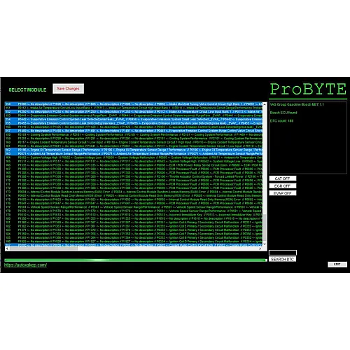 Лицензия Probyte Edit Module FULL для VAG Group: бензин, Bosch ME7.1.1, поддержка CAT, EGR, EVAP, отключение DTC