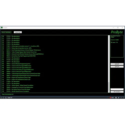 Лицензия Probyte Edit Module Isuzu Diesel Transtron 1536 kb EGR DPF DTC off