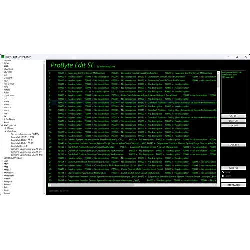 Лицензия ProByte Edit Module FULL для Kia и Hyundai: SIM2K-140, CAT, EVAP, EGR, DTC off