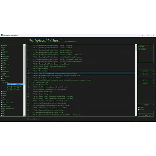 Лицензия ProByte Edit Module для Hino Diesel: Denso R5F72543R, EGR, DPF, SCR, DTC off