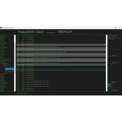 Лицензия Probyte Edit Module для Land Rover и Jaguar: отключение EGR, DPF и DTC на Bosch EDC17CP11