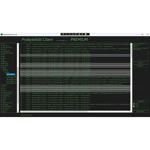 Лицензия Probyte Edit Module ProByte Peugeot Gasoline ME7.4.5 CAT EVAP EGR DTC off
