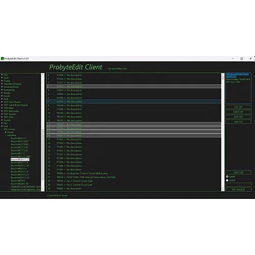 Лицензия ProByte Edit Module для VAG group: отключение систем EVAP, EGR, SAP, FLAPS на бензиновых Bosch MED17.1.27 CAT
