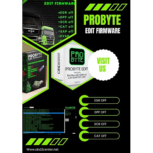 Лицензия Probyte Edit VAG Group Diesel Bosch EDC17CP14 EGR DPF DTC OFF