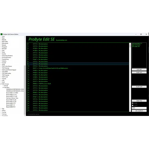 Лицензия Probyte Edit VAG Group Gasoline Bosch MED17.1 CAT EVAP DTC EGR FLAPS