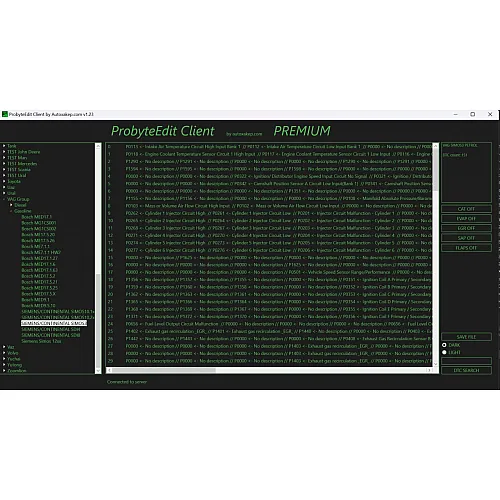 Лицензия Probyte Edit VAG SIMOS3 PETROL CAT EVAP EGR SAP FLAPS DTC OFF