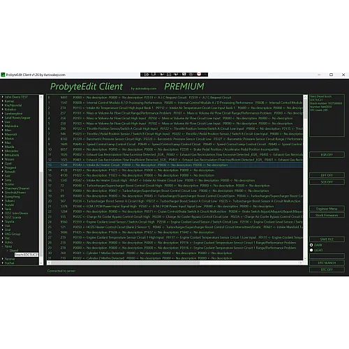 Лицензия Probyte Edit Yamz Diesel Bosch EDC7UC31 EGR DPF SCR DTC OFF